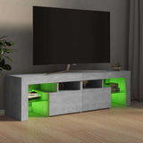 Vidaxl tv-meubel met led-verlichting 140x36,5x40 cm betongrijs