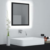 Vidaxl badkamerspiegel led 40x8,5x37 cm acryl zwart