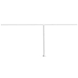 Vidaxl Laifel Polet Set 600x245 cm de fer blanc