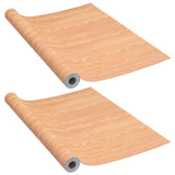 Vidaxl Door Filies auto-adhésif 2 ST 210x90 cm Couleur en PVC Esdoorn