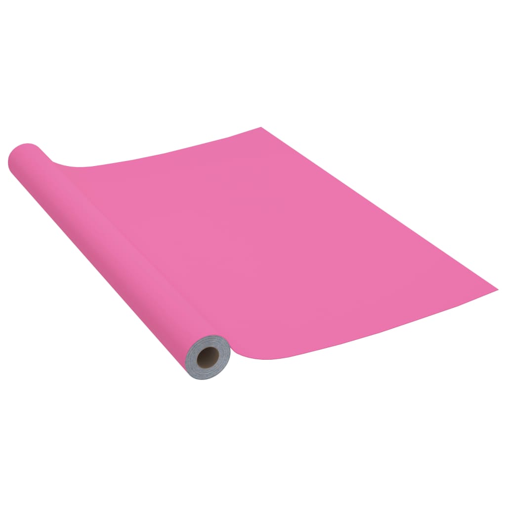 Vidaxl Meuble Huile auto-adhésive 500x90 cm PVC Rose brillant