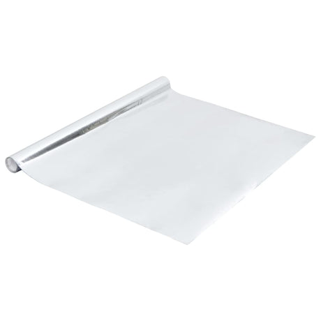 Vidaxl Meuble Huile auto-adhésive 500x90 cm PVC haut brillant argent coloré