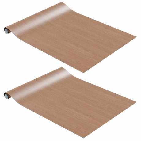Vidaxx films pour meubles autocollants 2 pcs 500x90 cm PVC couleur chêne clair