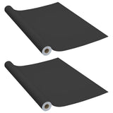 Vidaxl Meubles Huiles auto-adhésives 2 ST 500x90 cm PVC noir