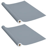 Vidaxl Meubles Huiles auto-adhésives 2 ST 500x90 cm PVC Gray