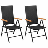 Vidaxl 3-delige tuinset zwart en bruin