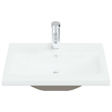 Vidaxl Built -in Washbasin con rubinetto 61x39x18 cm bianco ceramico