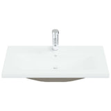 Vidaxl Built -in Washingin avec TAP 81x39x18 cm Céramique blanc