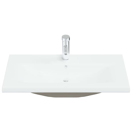 Vidaxl Built -in Washingin avec TAP 81x39x18 cm Céramique blanc