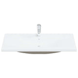 Vidaxl Built -en Wash Table avec Tap 101x39x18 cm Céramique blanc