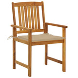 Vidaxl tuinstoelen 2 st met kussens massief acaciahout