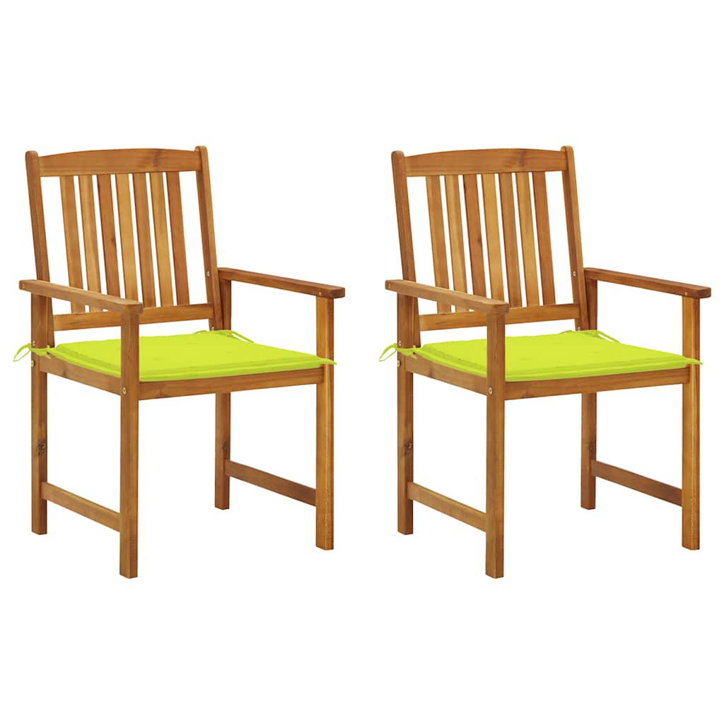 Vidaxl tuinstoelen 2 st met kussens massief acaciahout