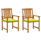 Vidaxl tuinstoelen 2 st met kussens massief acaciahout