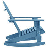 Vidaxl schommelstoel adirondack massief vurenhout blauw