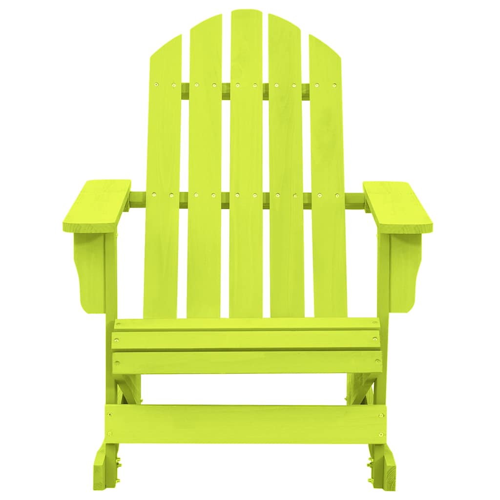 Vidaxl schommelstoel adirondack massief vurenhout groen