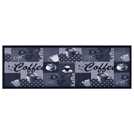 Vidaxl Cuisine Mat Café lavable 60x180 cm bleu