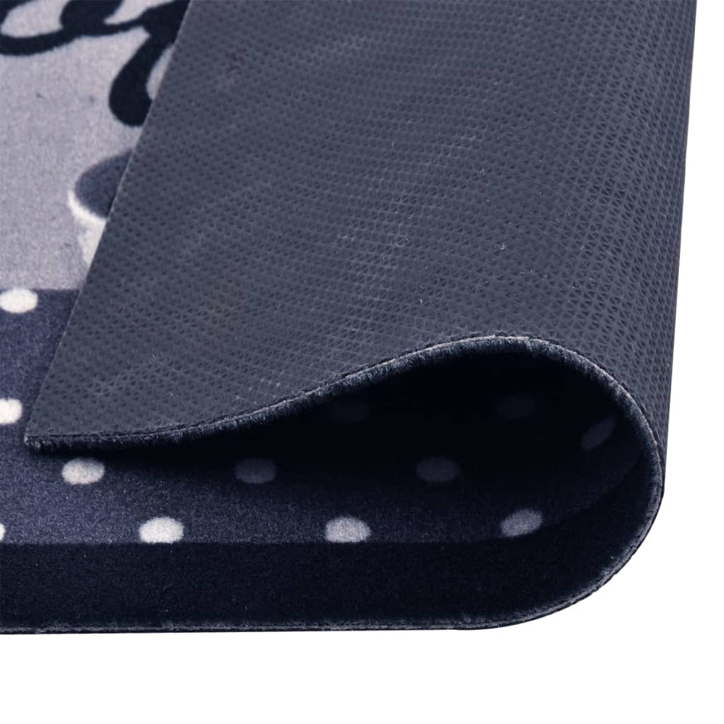 Vidaxl Cuisine Mat Café lavable 60x180 cm bleu