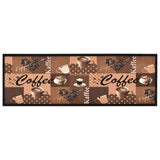 Vidaxl Cuisine Mat Café lavable 60x180 cm marron
