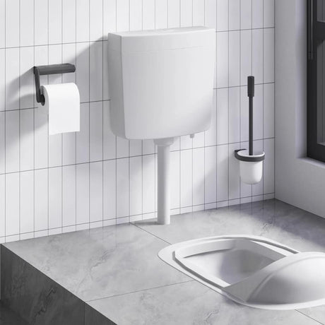 Planchers de toilette Vidaxl avec alimentation en eau en bas 3 6 l gris