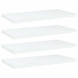 Vidaxl wandschappen 4 st 40x20x1,5 cm bewerkt hout wit