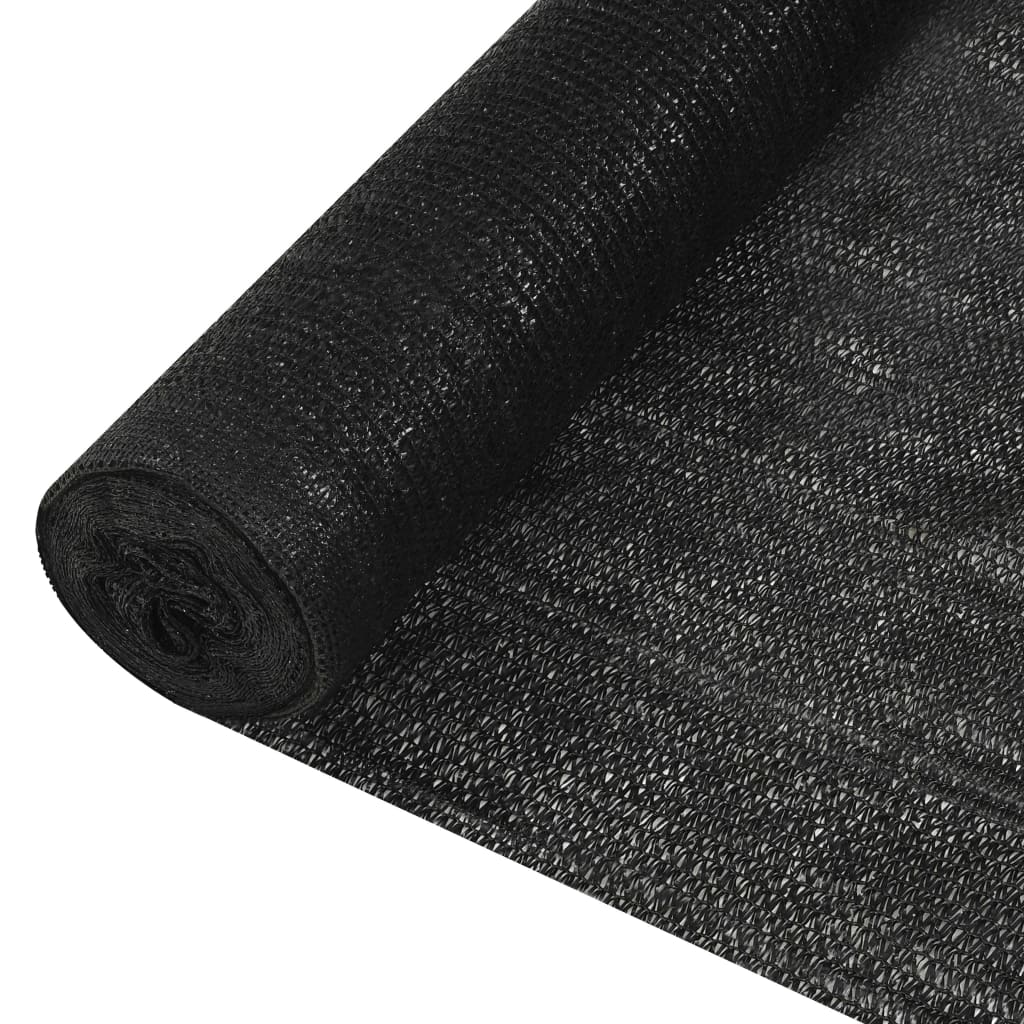 Vidaxl Privatsphär 195 g m² 1.2x10 m HDPE Black