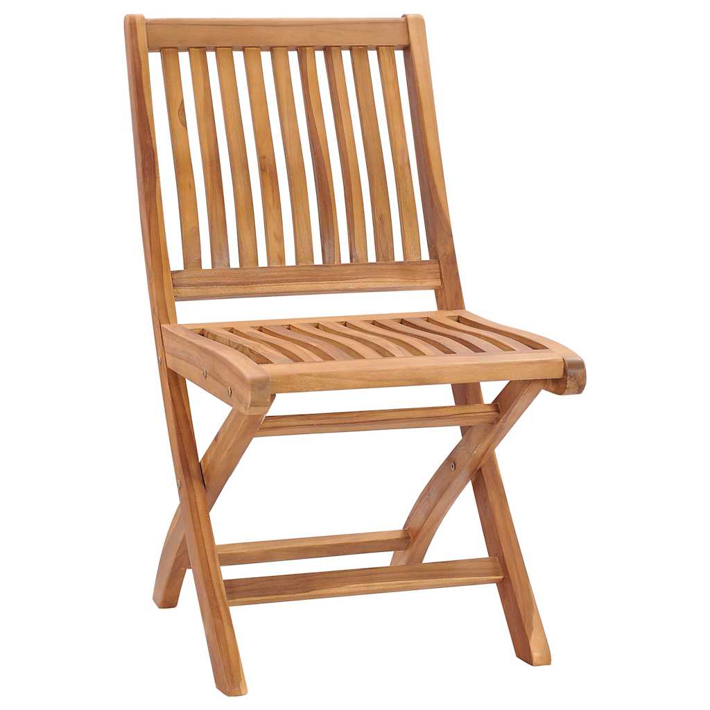 Vidaxl tuinstoelen 2 st met zwarte kussens massief teakhout