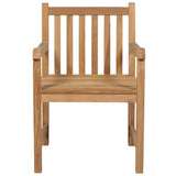 Vidaxl tuinstoelen 2 st met rode kussens massief teakhout