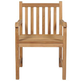 Vidaxl tuinstoelen 2 st met zwarte kussens massief teakhout