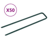 Vidaxl Artificial Grass Pegs 50 PC Fer en U.