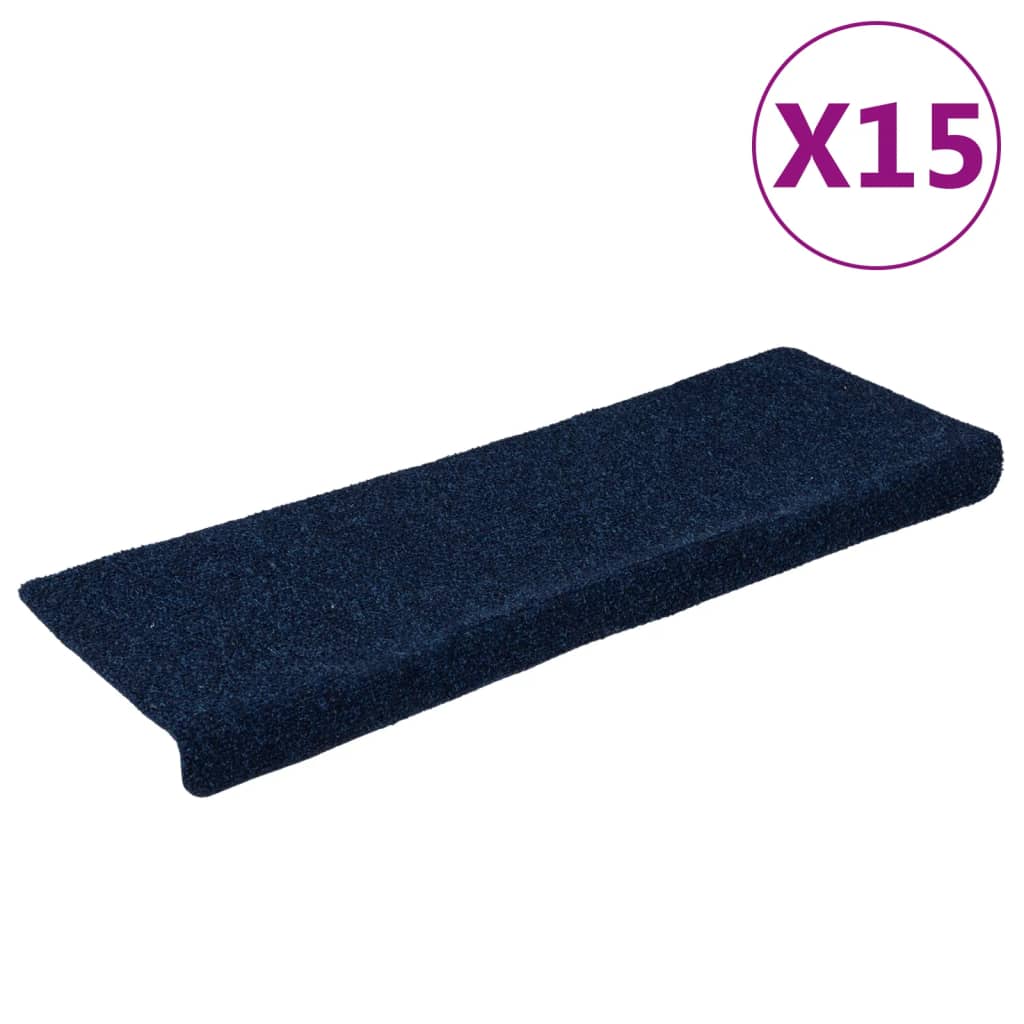 Podstavki za stopnice Vidaxl 15 St 65x21x4 cm igla Feel Blue