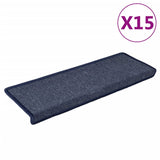 Vidaxl Stair Tappet 15 St 65x21x4 cm grigio e blu