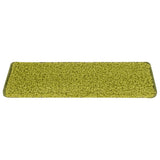 VidaXL tapis d'escalier 15 pcs 65x21x4 cm vert