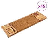 Vidaxl Stair Mats auto-adhésif 15 ST 65X21X4 CM BEIGE