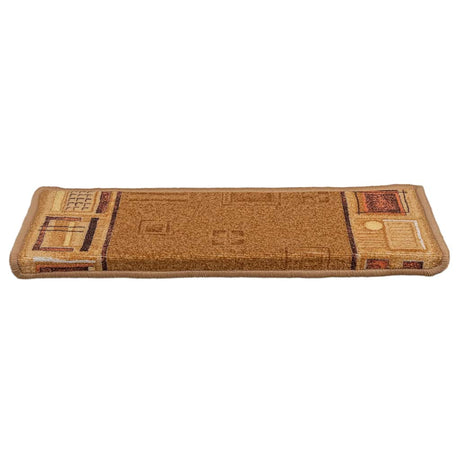 Vidaxl Stair Mats auto-adhésif 15 ST 65X21X4 CM BEIGE