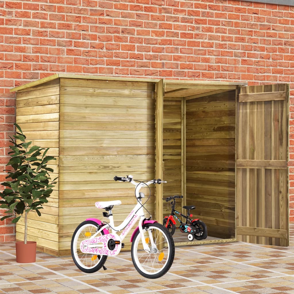 Vidaxl Bicycle Shed 232x110x170 cm impregnert furu