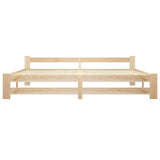Vidaxl bedframe massief grenenhout 200x200 cm