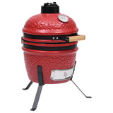 Vidaxl kamado žar 2-in-1 56 cm keramična rdeča