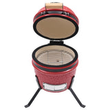 Vidaxl kamado žar 2-in-1 56 cm keramična rdeča