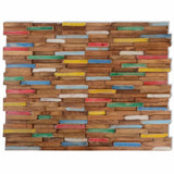 Vidaxl Wall panels 10 pcs 1.03 m² Solid teak