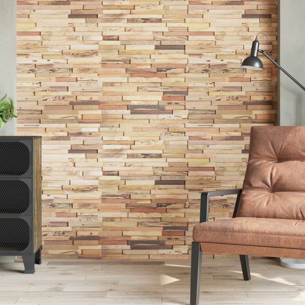 Vidaxl Wall panels 10 st 1.03 m² Reused teak wood