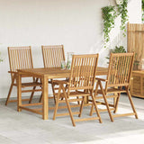 Vidaxl tuinstoelen inklapbaar 4 st massief acaciahout