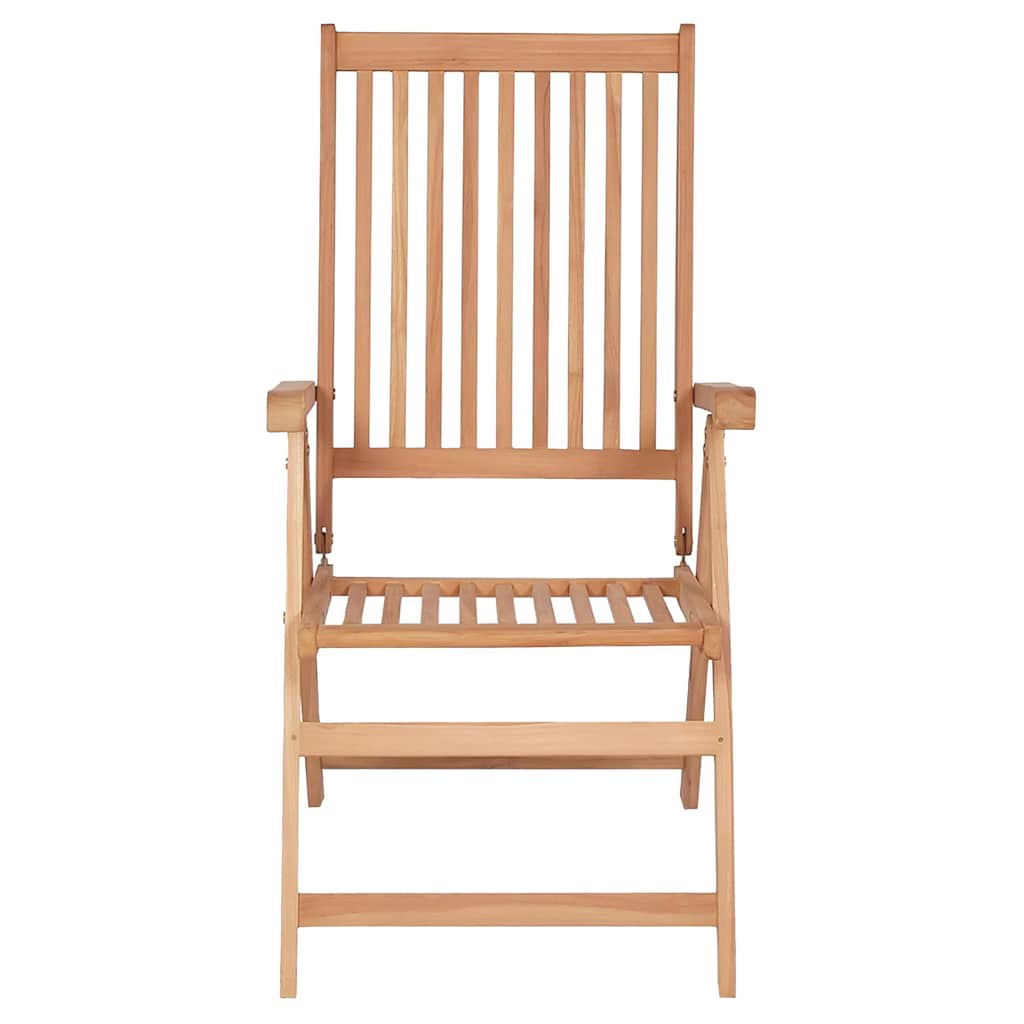 Vidaxl tuinstoelen 4 st verstelbaar massief teakhout
