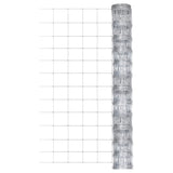 Vidaxl hek 50x1,25 m Galvanisé en acier argent coloré