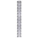 Vidaxl hek 50x1,25 m Galvanisé en acier argent coloré