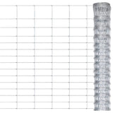 Vidaxl hek 50x1,6 m en acier galvanisé couleur argent