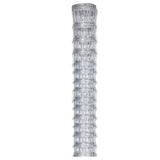 Vidaxl hek 50x1,6 m en acier galvanisé couleur argent