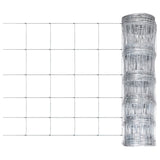 Vidaxl hek 50x0,8 m en acier galvanisé couleur argent