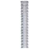 Vidaxl hek 50x0,8 m en acier galvanisé couleur argent