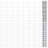 Vidaxl hek 50x1,25 m Galvanisé en acier argent coloré