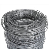 Vidaxl hek 50x1,25 m Galvanisé en acier argent coloré